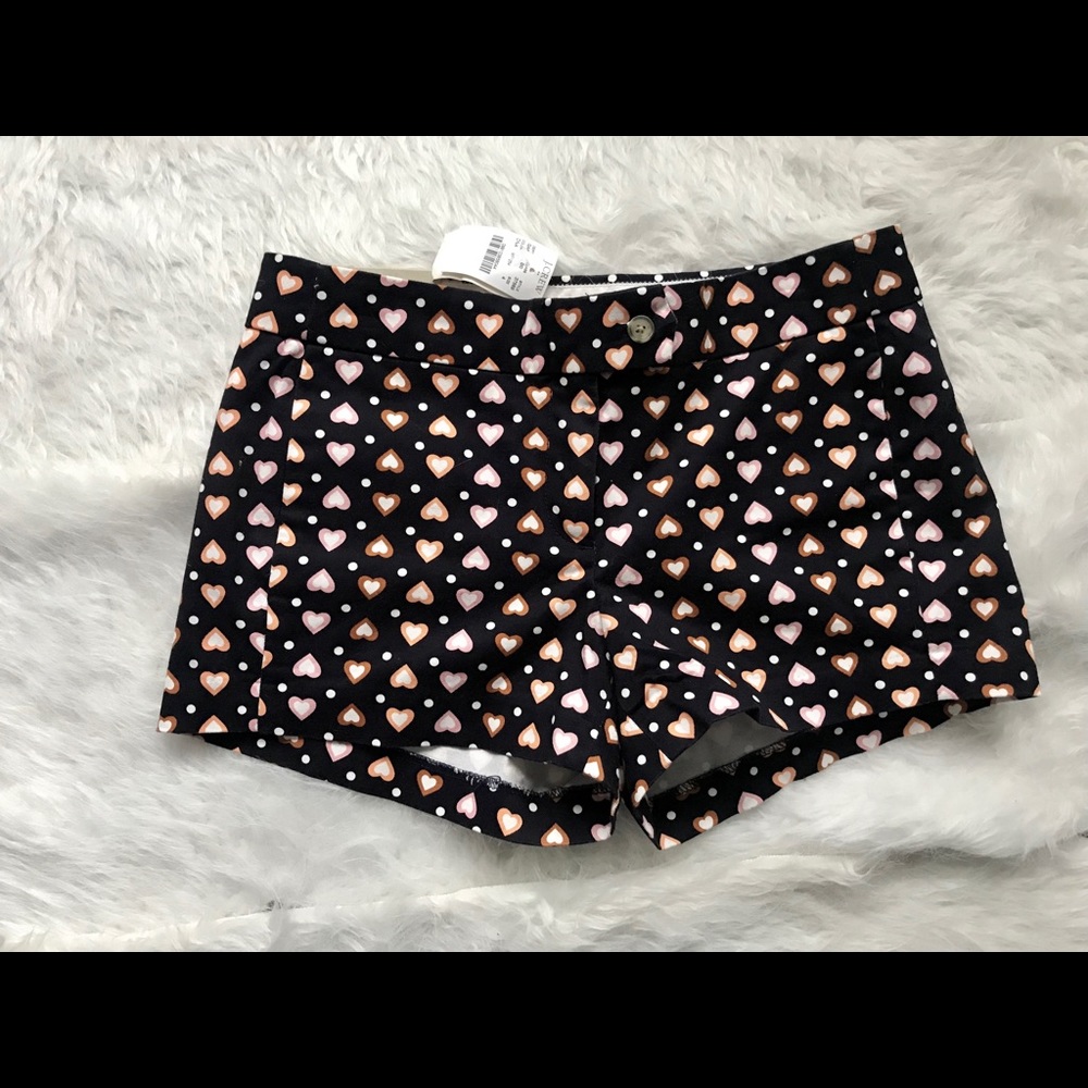 J crew pretty heart shorts